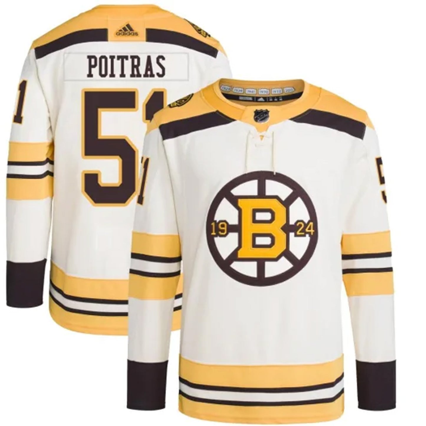 NHL Matthew Poitras Bostin Bruins 51 Jersey