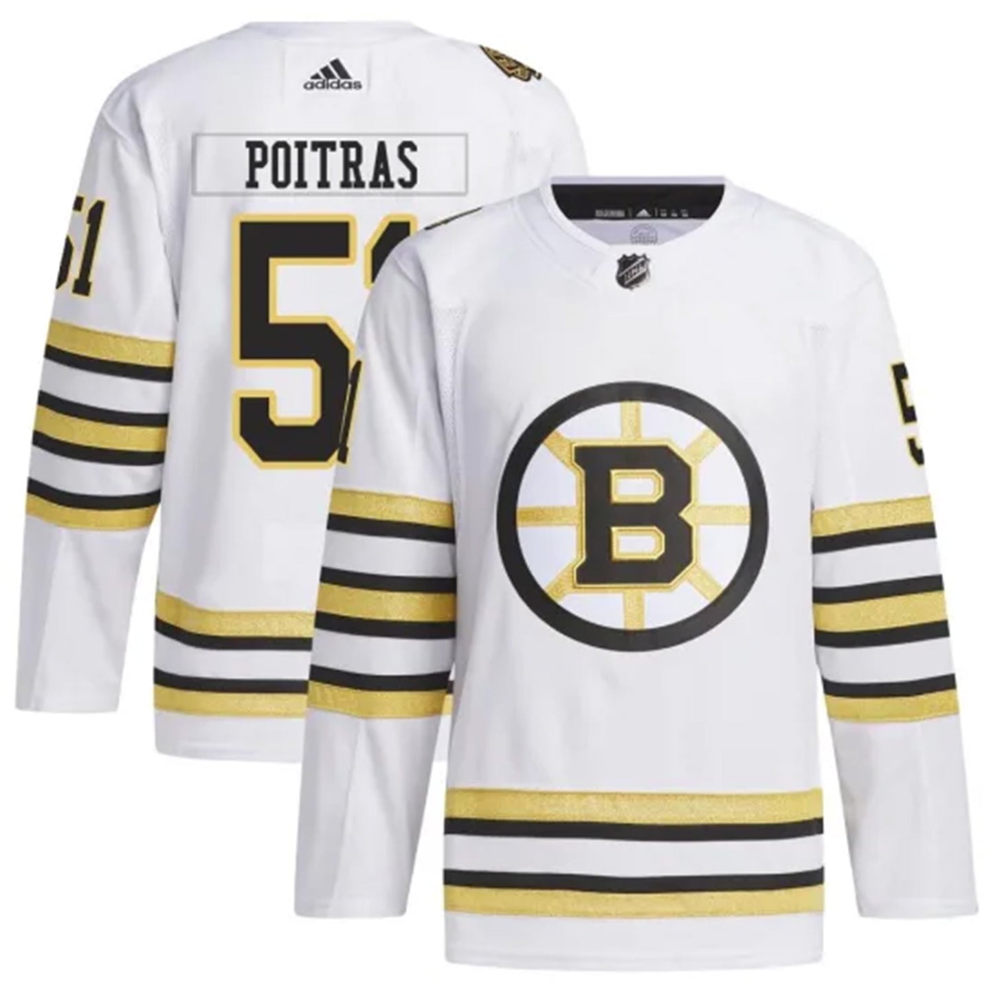 NHL Matthew Poitras Bostin Bruins 51 Jersey