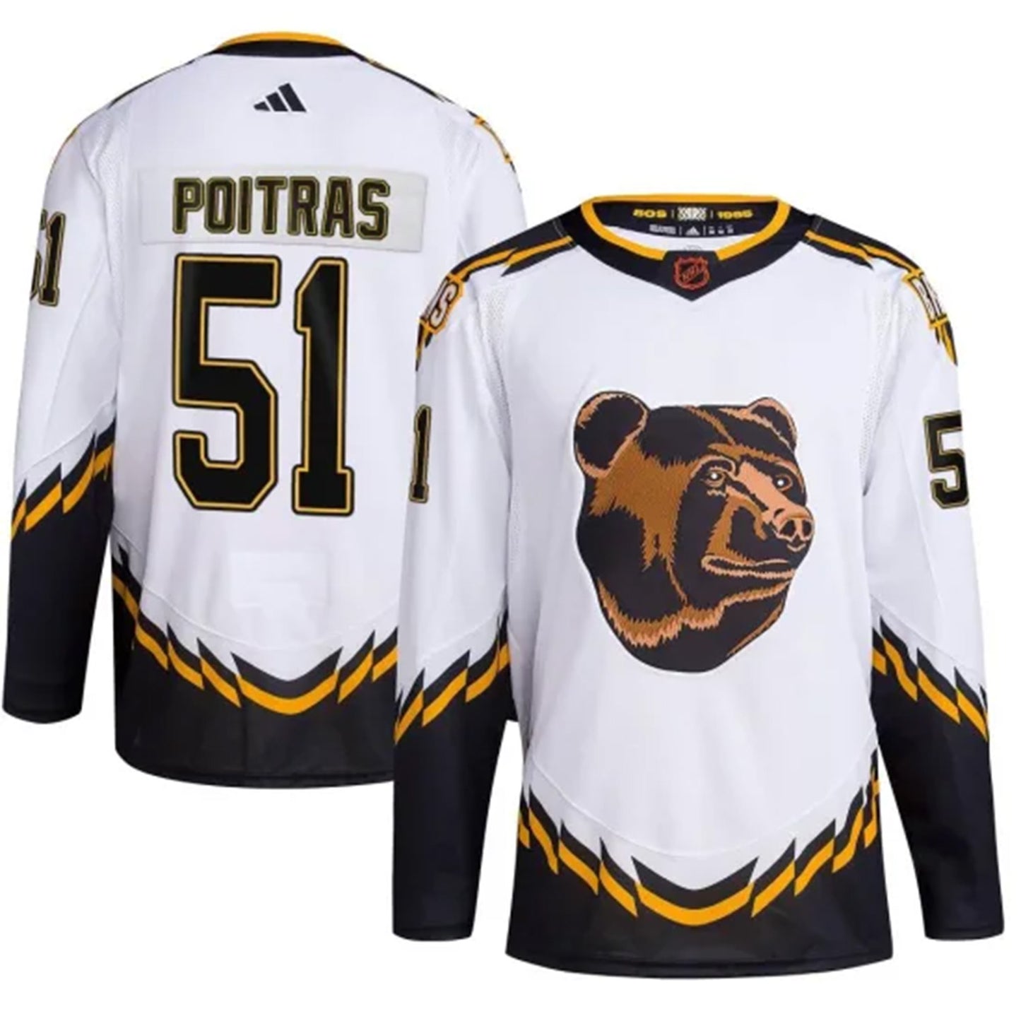 NHL Matthew Poitras Bostin Bruins 51 Jersey