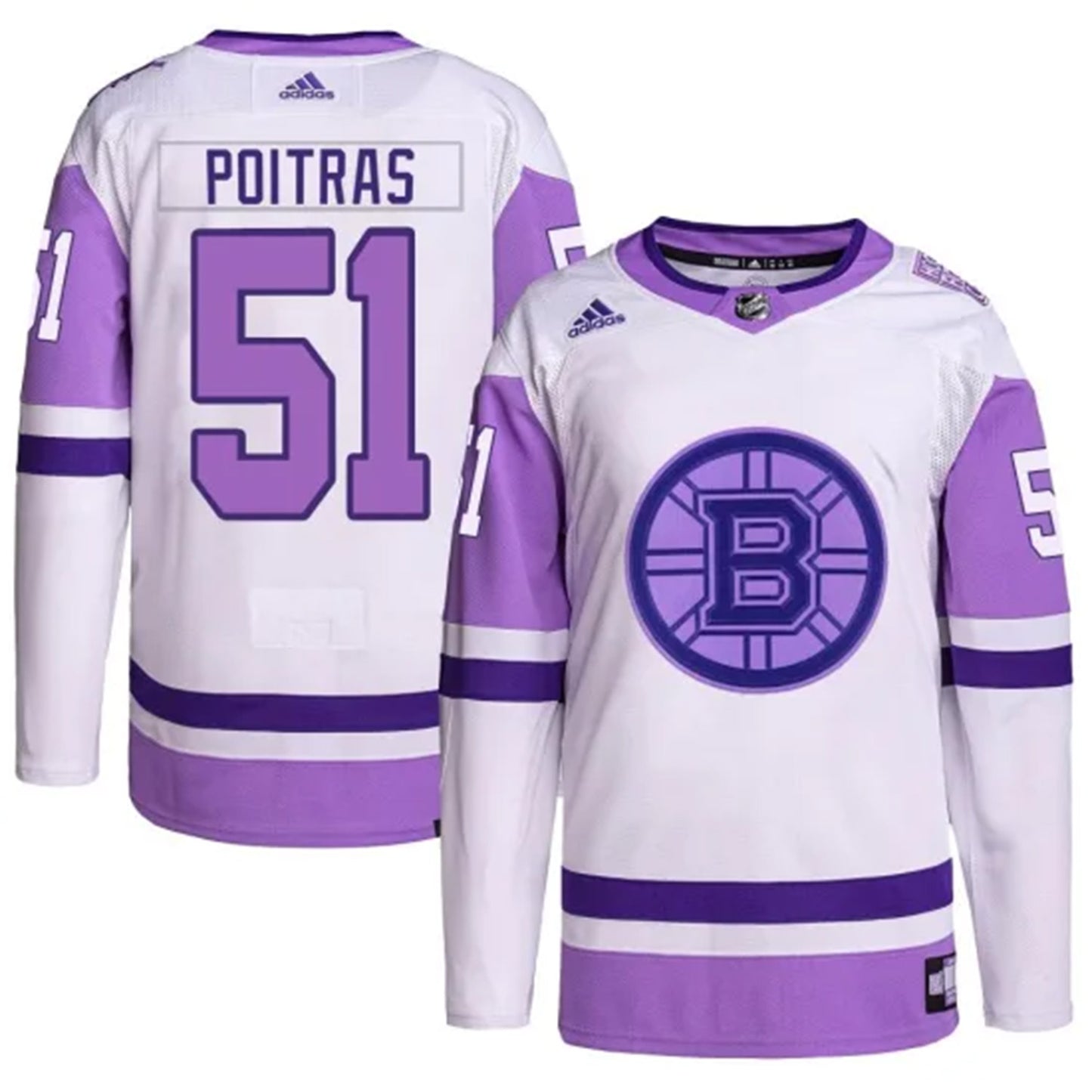 NHL Matthew Poitras Bostin Bruins 51 Jersey