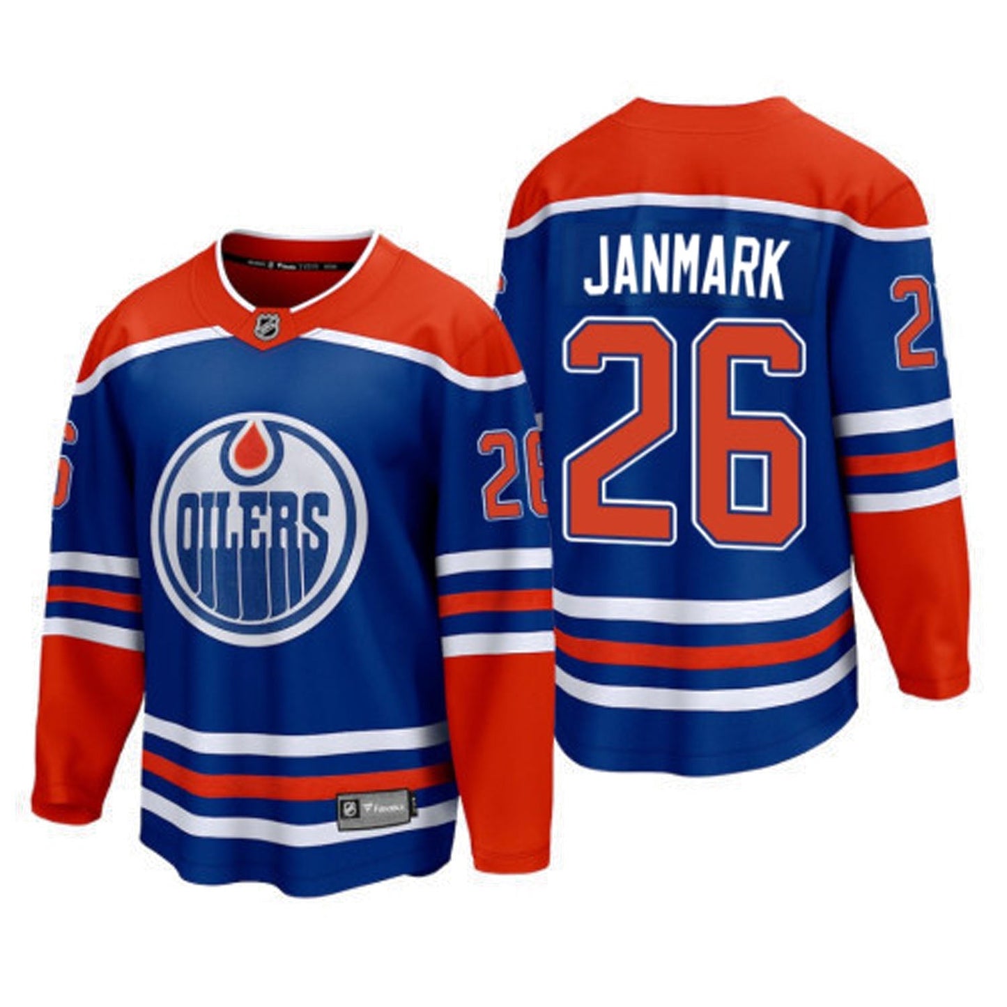 NHL Mattias Janmark Edmonton Oilers 26 Jersey