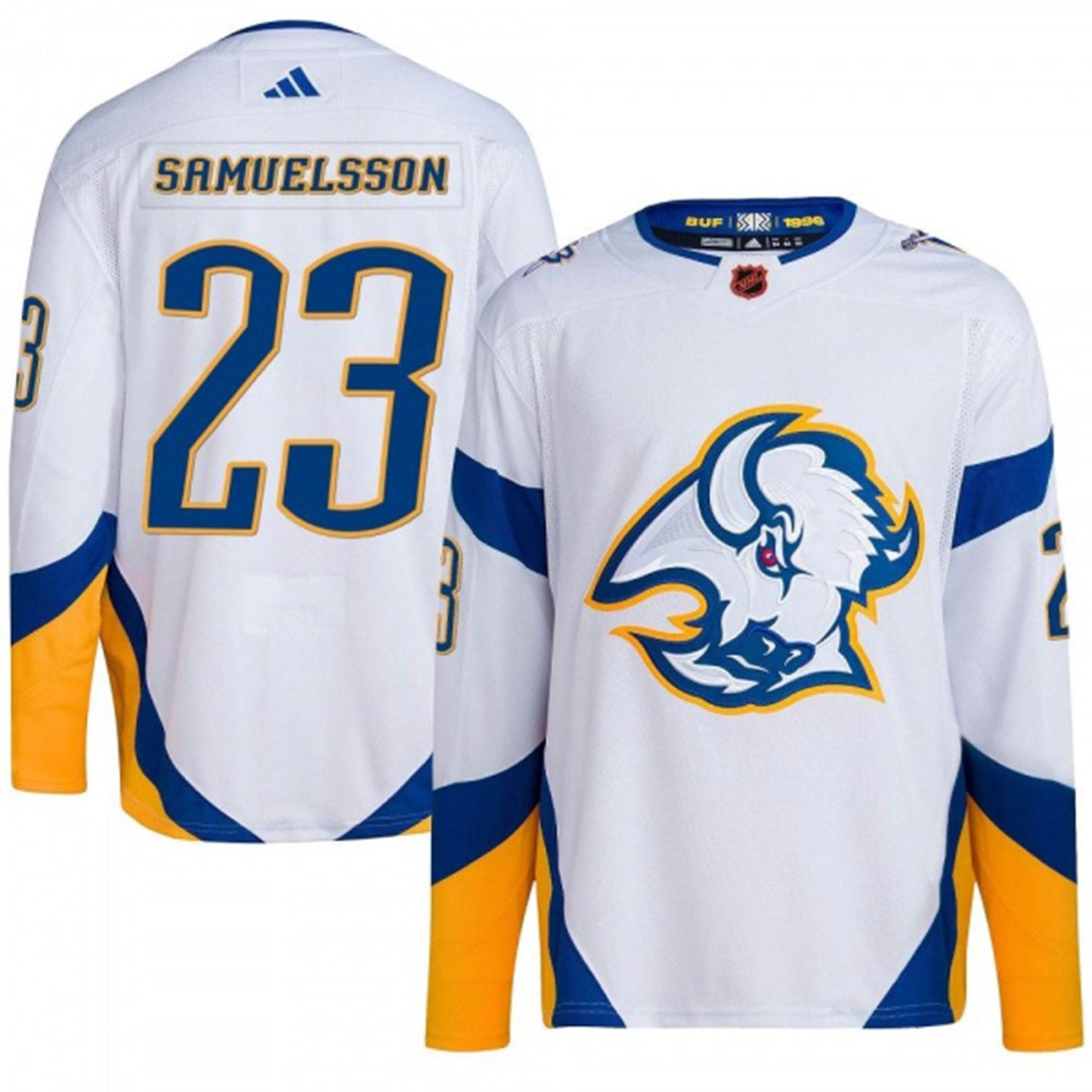 NHL Mattias Samuelsson Buffalo Sabres 43 Jersey