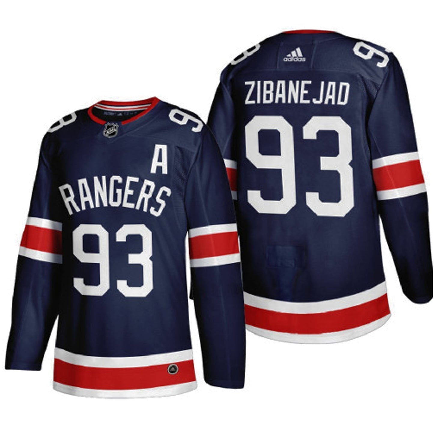 NHL Mika Zibanejad New York Rangers 93 Jersey