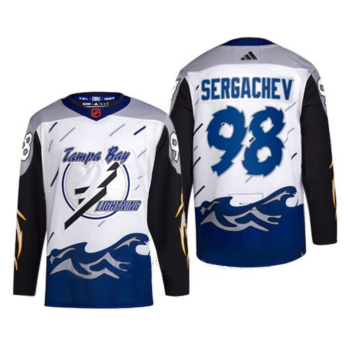 NHL Mikhail Sergachev Tampa Bay Lightning 98 Jersey