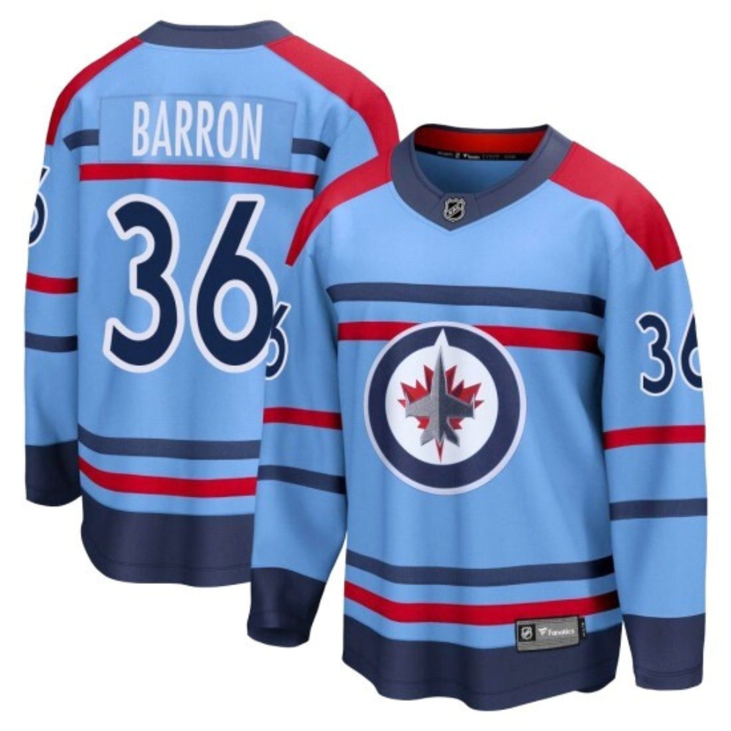 NHL Morgan Barron Winnipeg Jets 36 Jersey