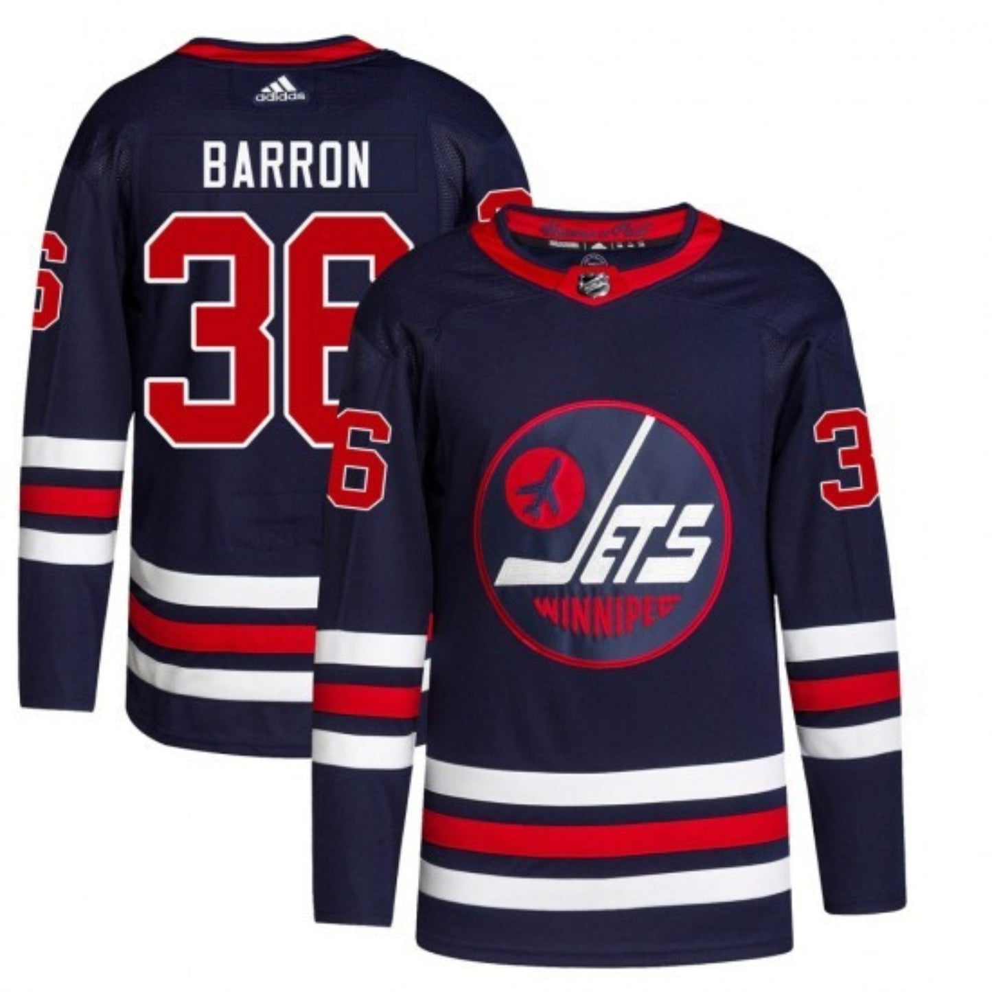 NHL Morgan Barron Winnipeg Jets 36 Jersey