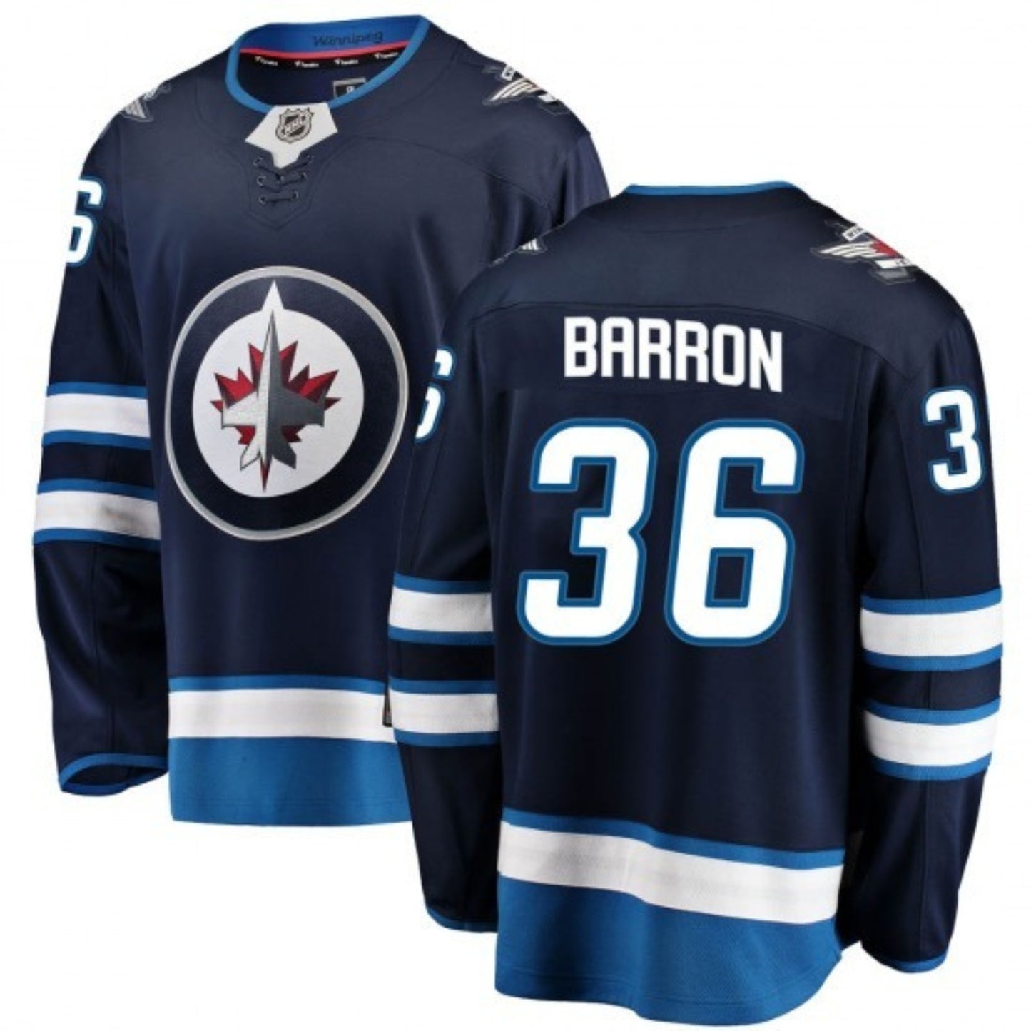 NHL Morgan Barron Winnipeg Jets 36 Jersey