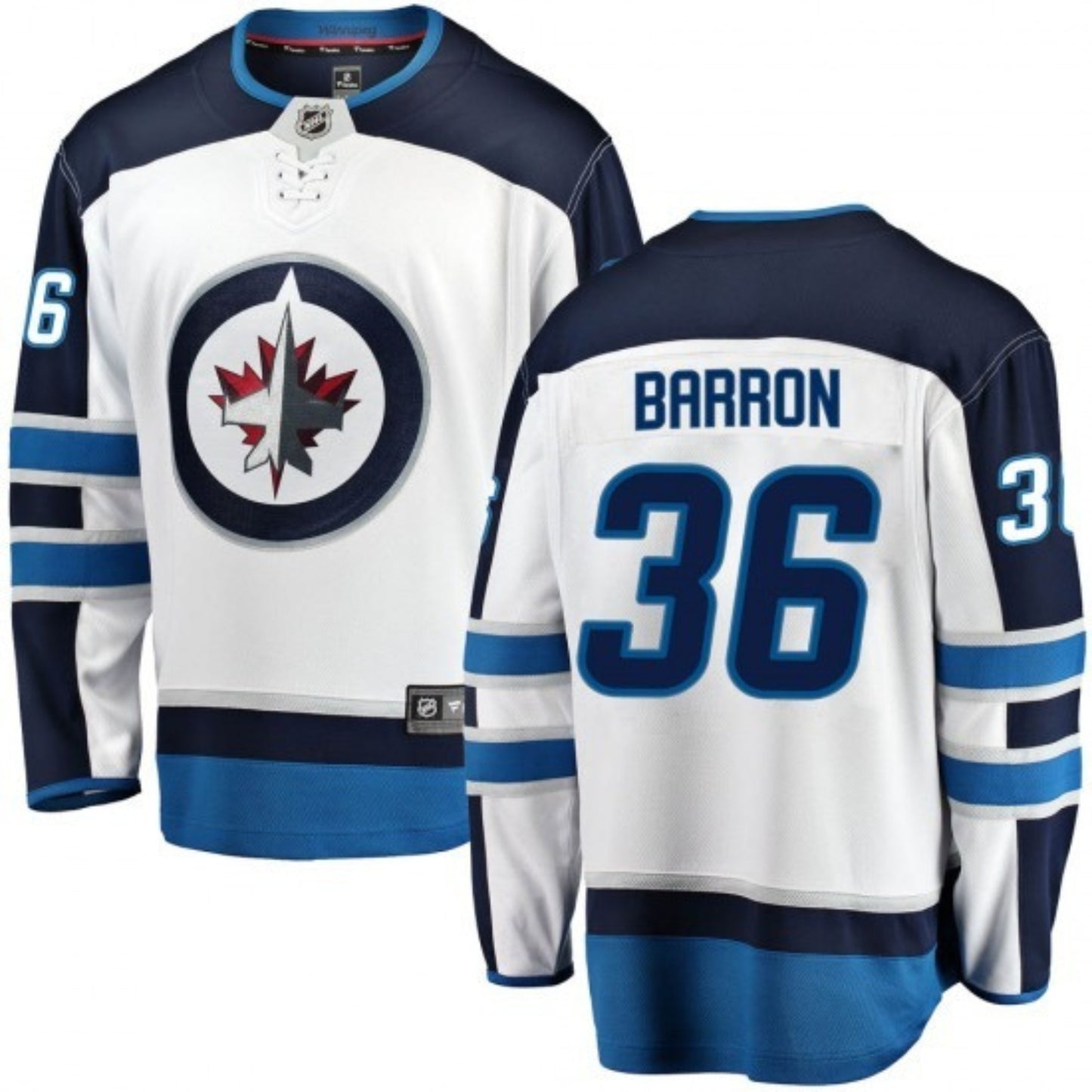 NHL Morgan Barron Winnipeg Jets 36 Jersey