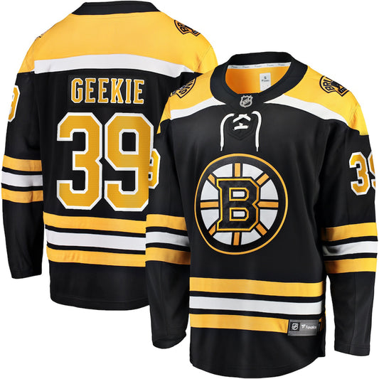 NHL Morgan Geekie  Bostin Bruins 39 Jersey