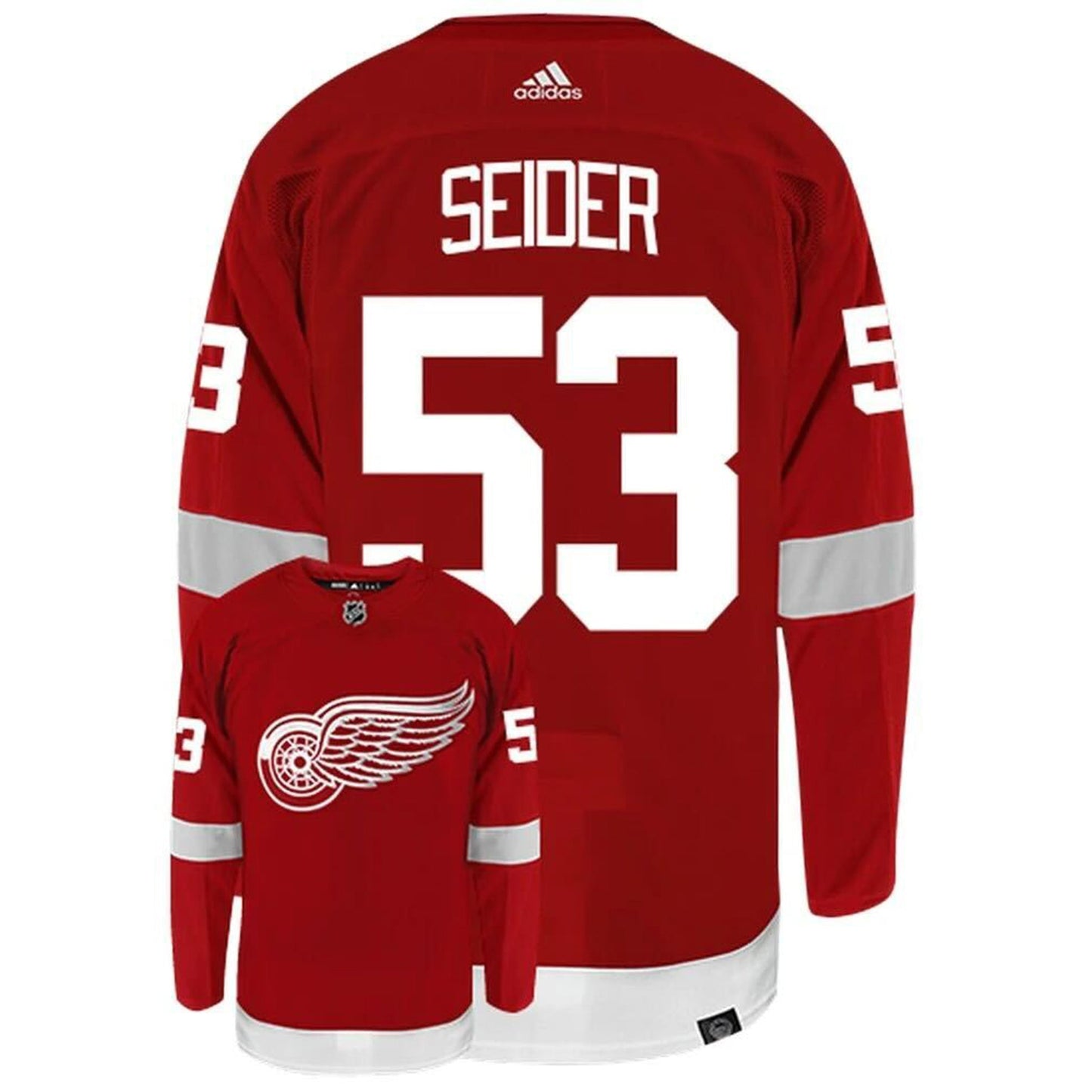 NHL Moritz Seider Detroit Red Wings 53 Jersey