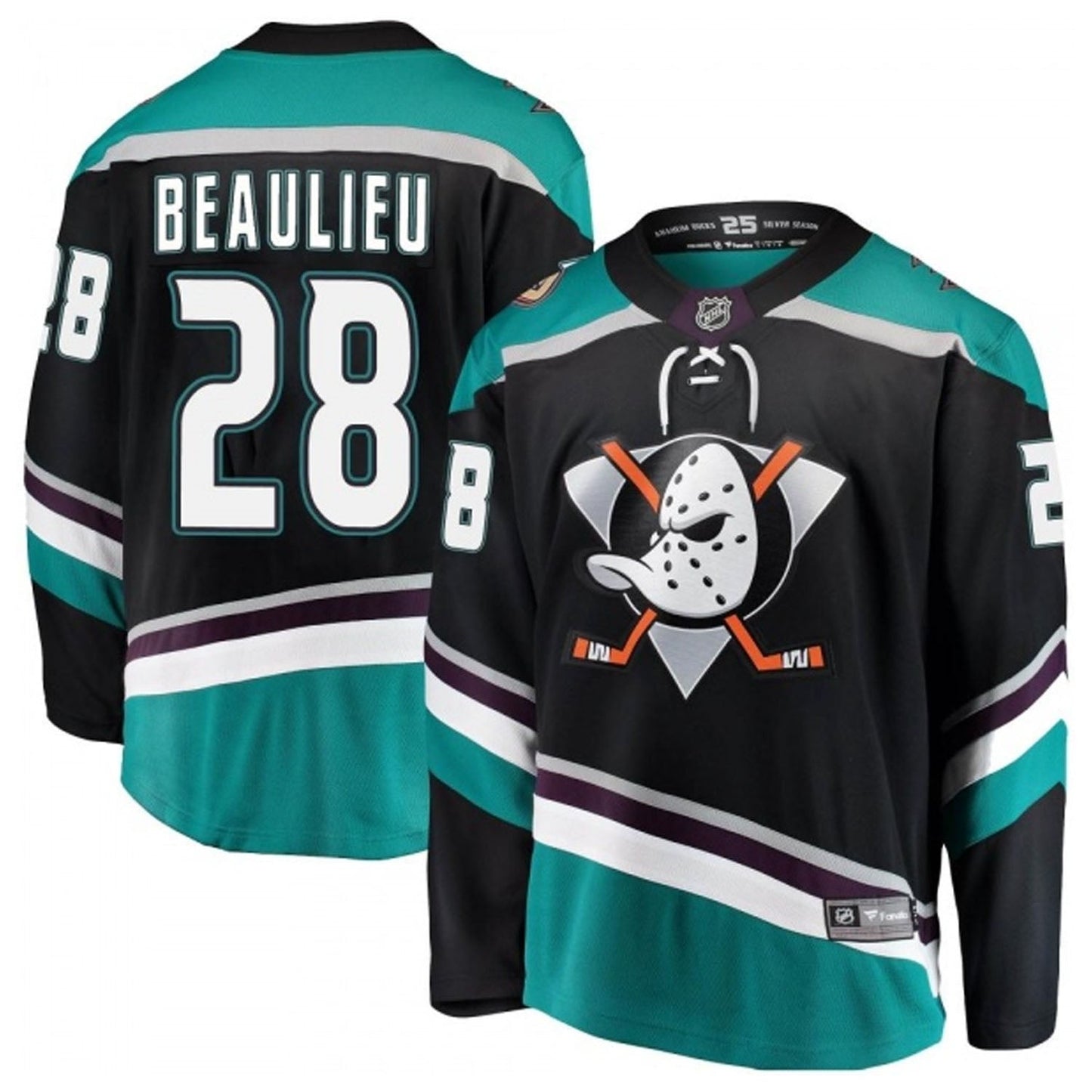 NHL Nathan Beaulieu Anaheim Ducks 28 Jersey