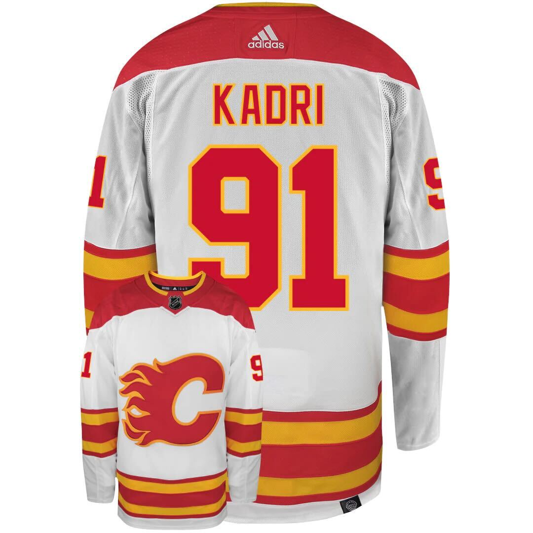 Men's Calgary store Flames Nazem Kadri #91 Player Jersey