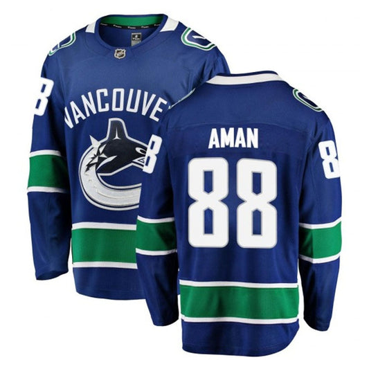 NHL Nils Aman Vancouver Canucks 88 Jersey