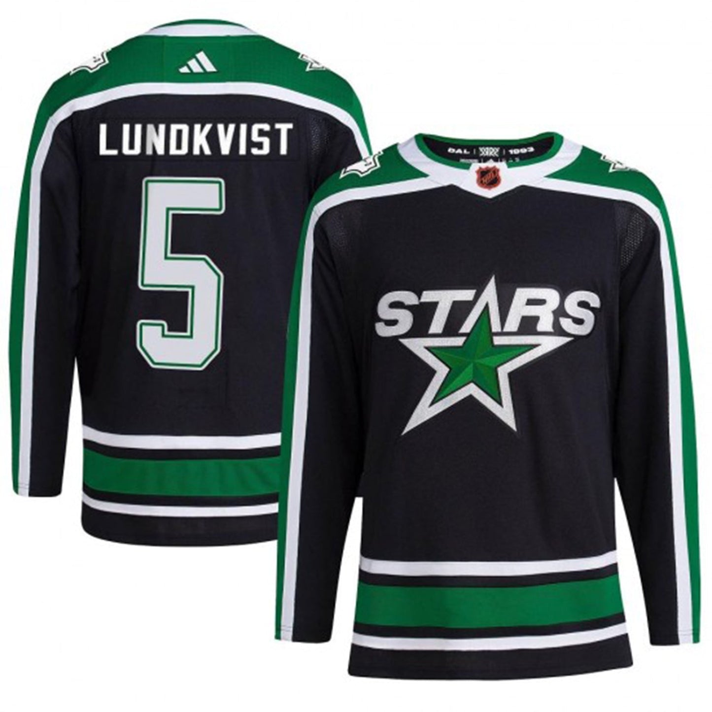 NHL Nils Lundkvist Dallas Stars 5 Jersey