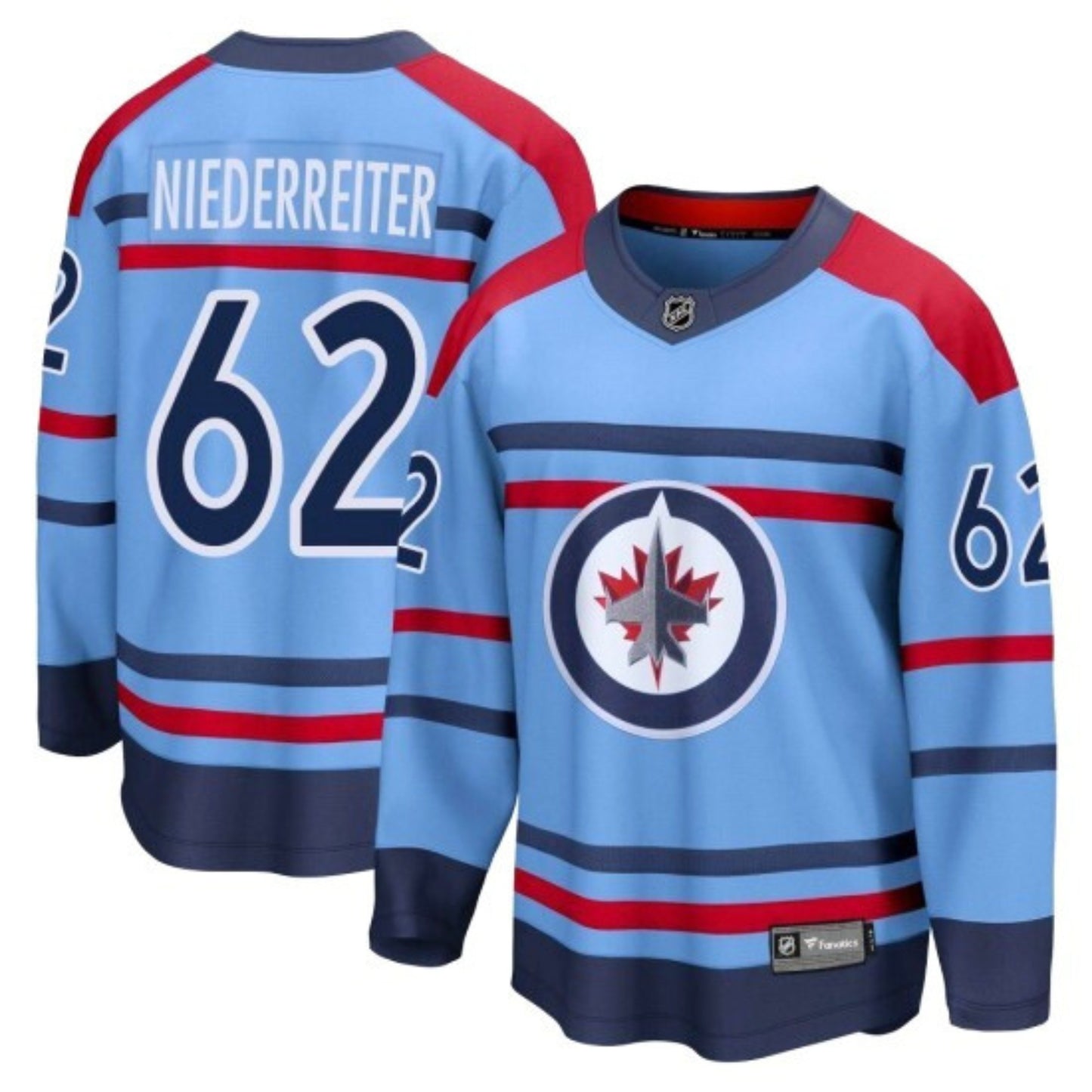 NHL Nino Niederreiter Winnipeg Jets 62 Jersey