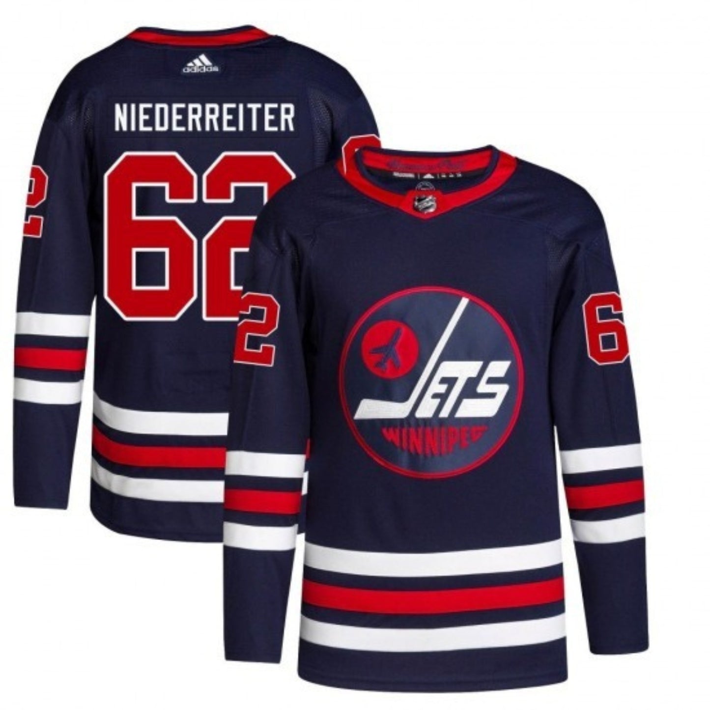 NHL Nino Niederreiter Winnipeg Jets 62 Jersey