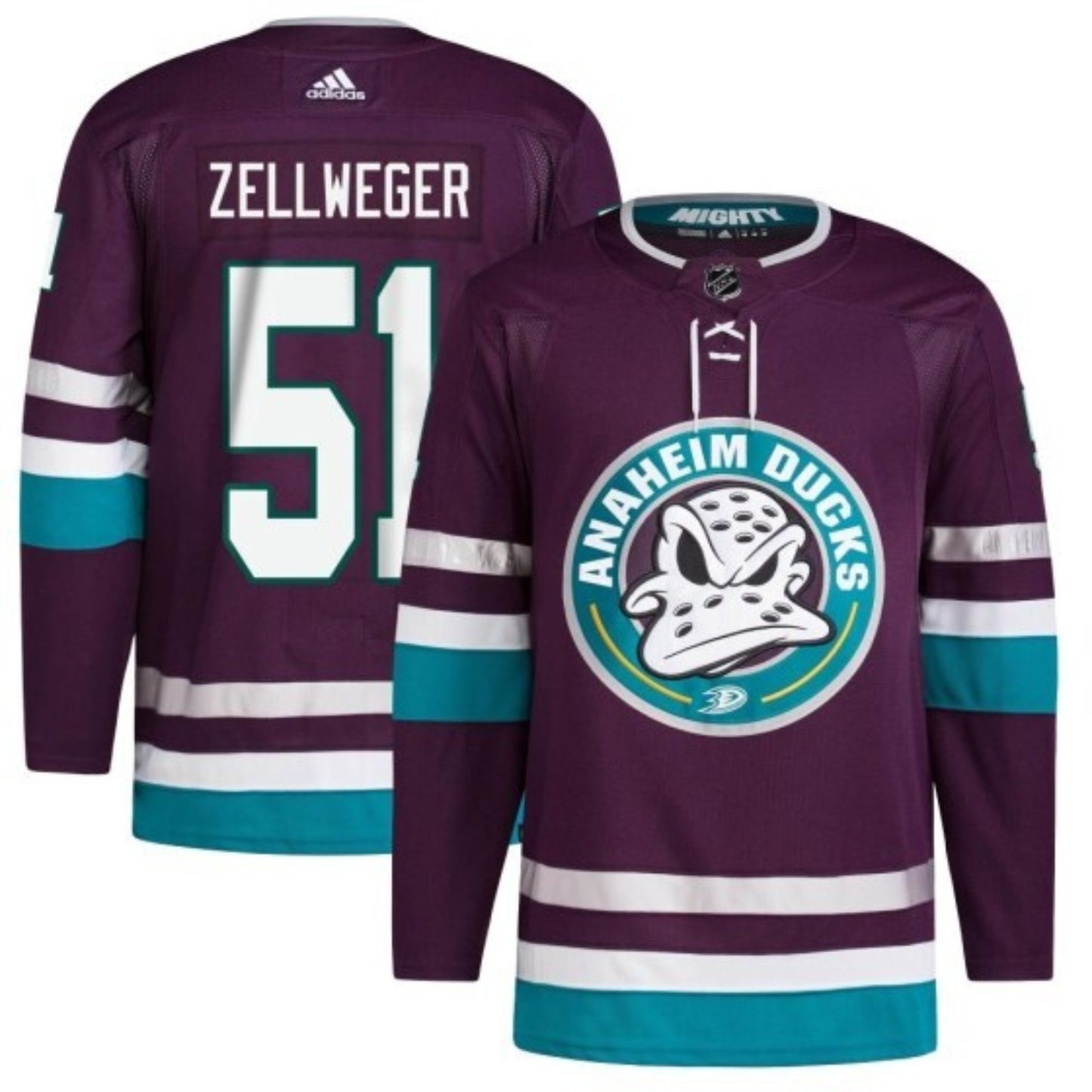 NHL Olen Zellweger Anaheim Ducks 51 Jersey