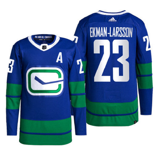 NHL Oliver Ekman-Larsson Vancouver Canucks 23 Jersey