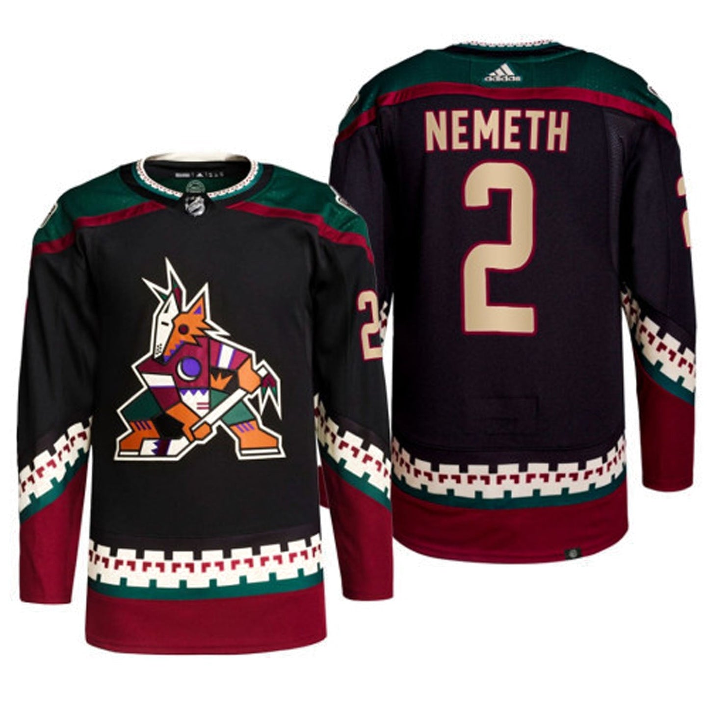 NHL Patrik Nemeth Arizona Coyotes 2 Jersey