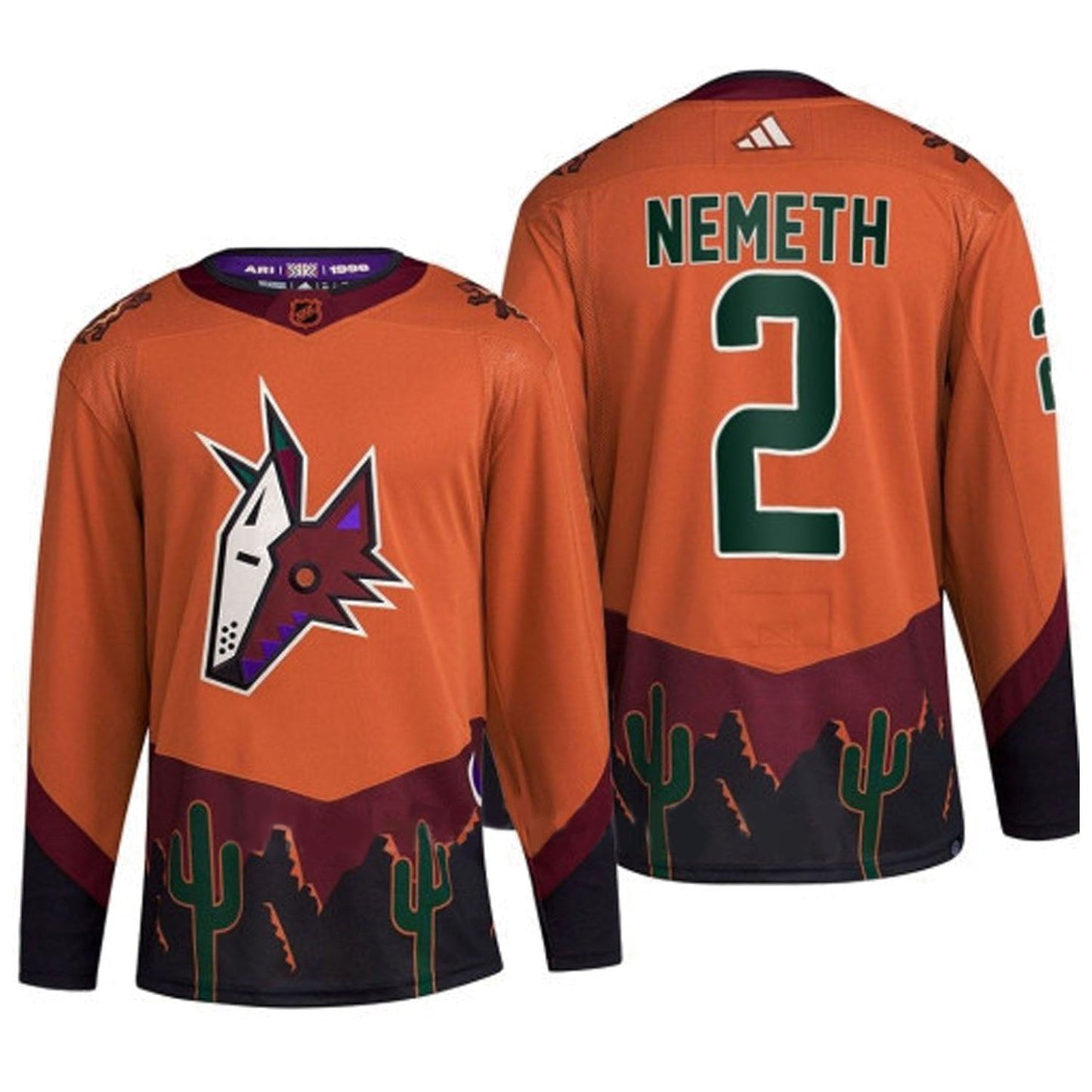 NHL Patrik Nemeth Arizona Coyotes 2 Jersey