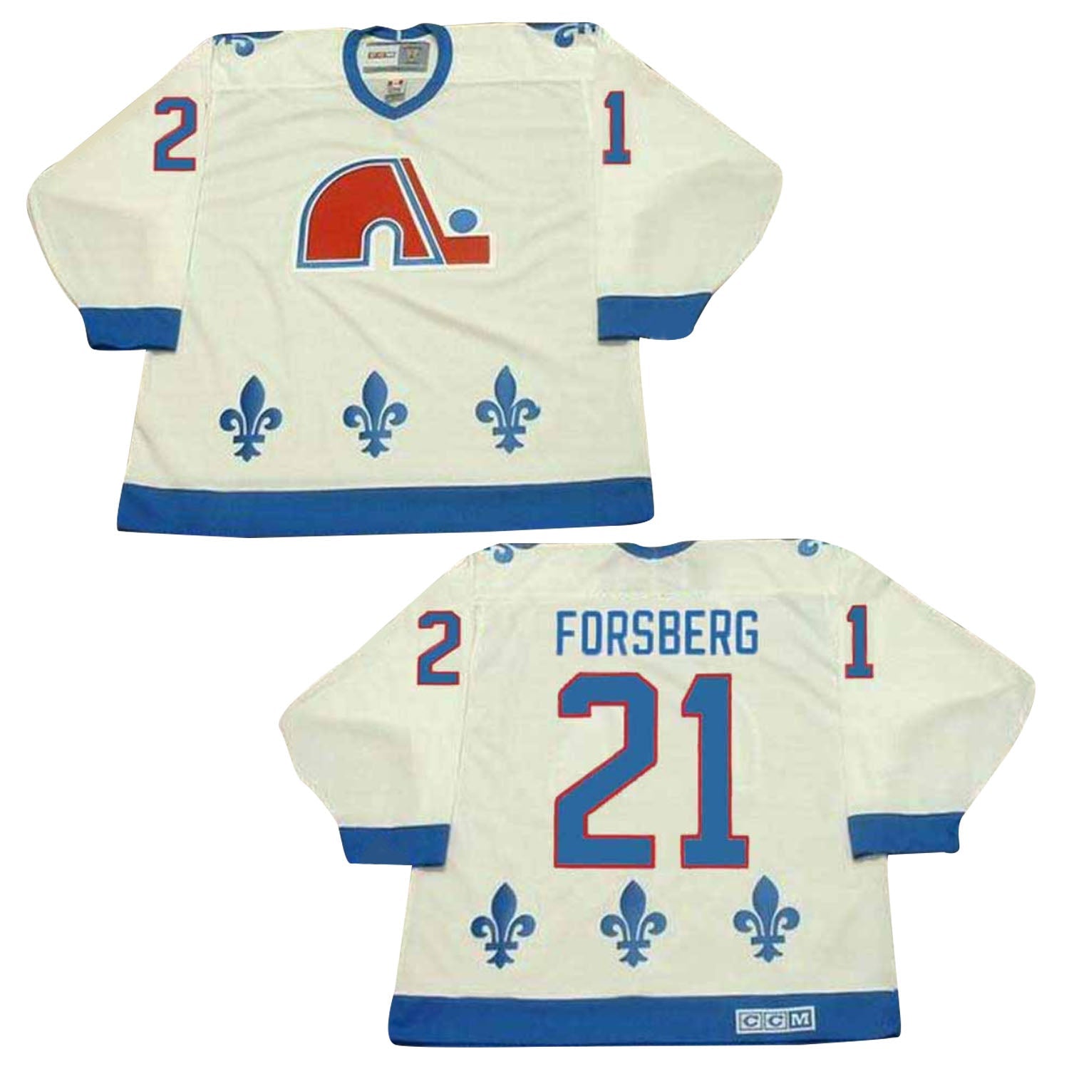 NHL Peter Forsberg Quebec Nordiques 21 Jersey The Jersey King