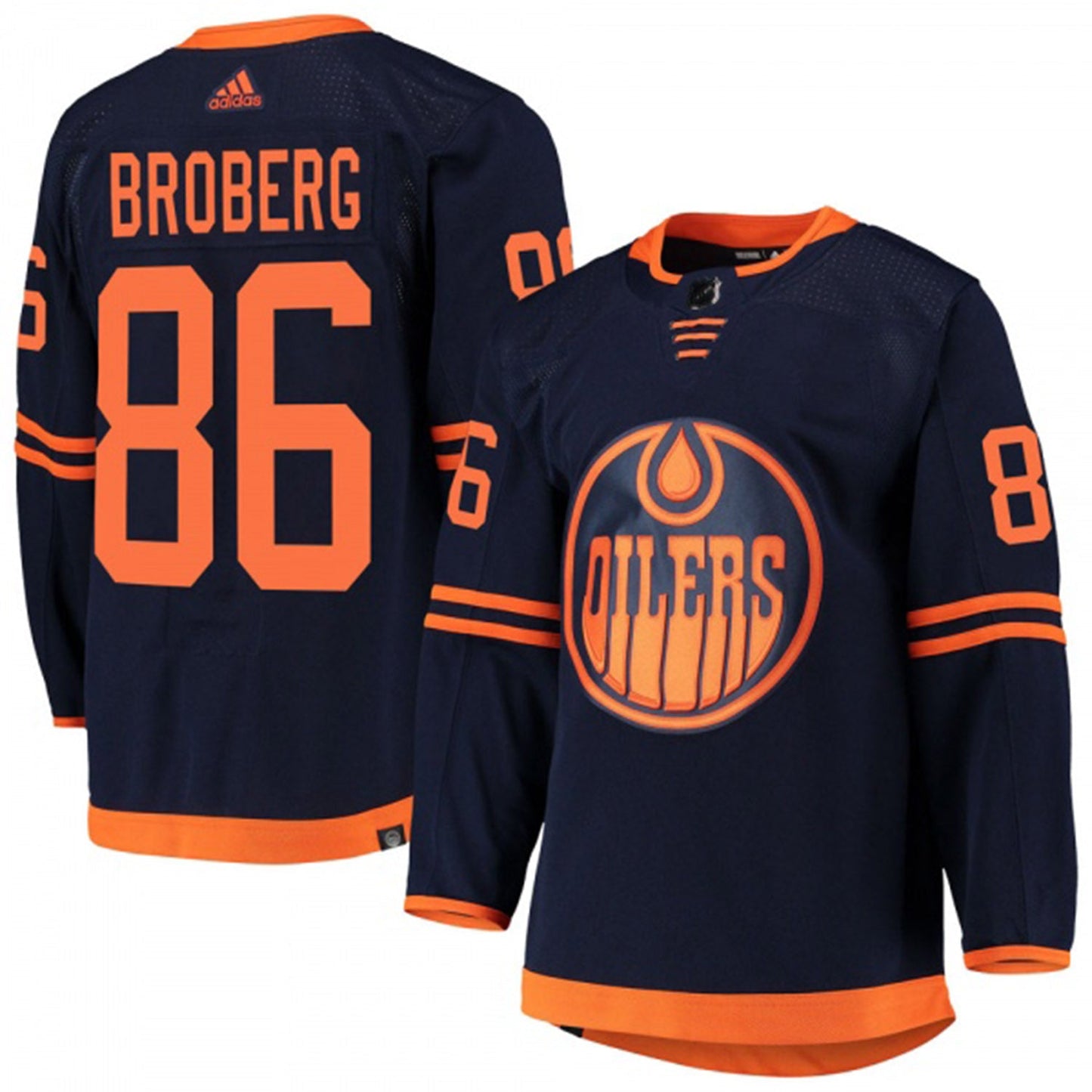 NHL Philip Broberg Edmonton Oilers 86 Jersey