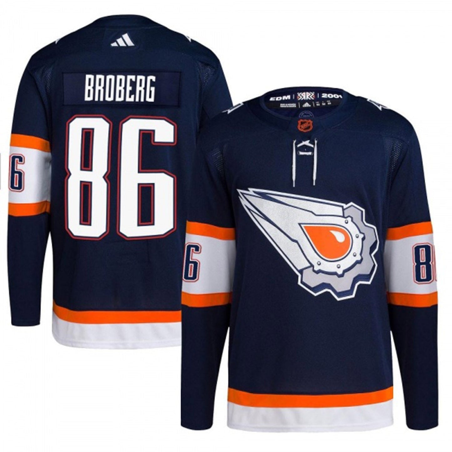 NHL Philip Broberg Edmonton Oilers 86 Jersey