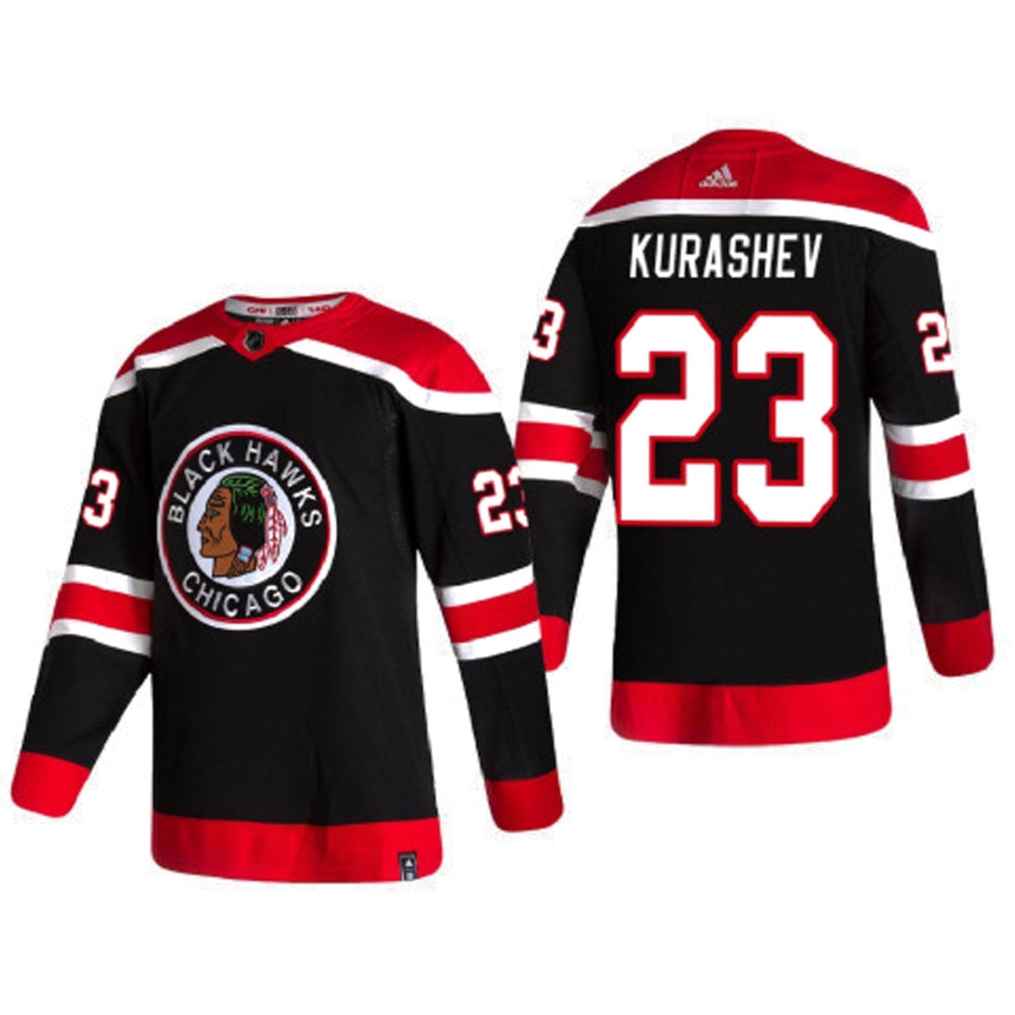 NHL Philipp Kurashev Chicago Blackhawks 23 Jersey