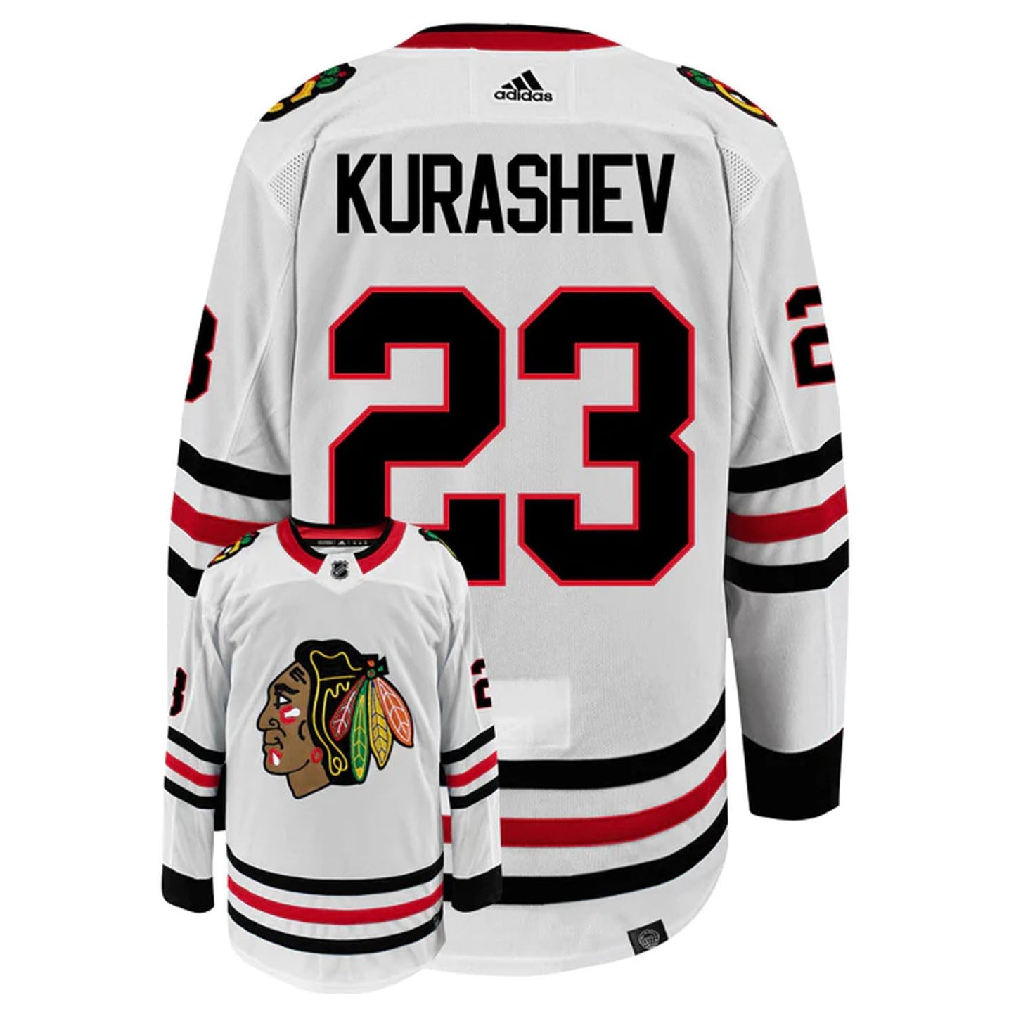 NHL Philipp Kurashev Chicago Blackhawks 23 Jersey