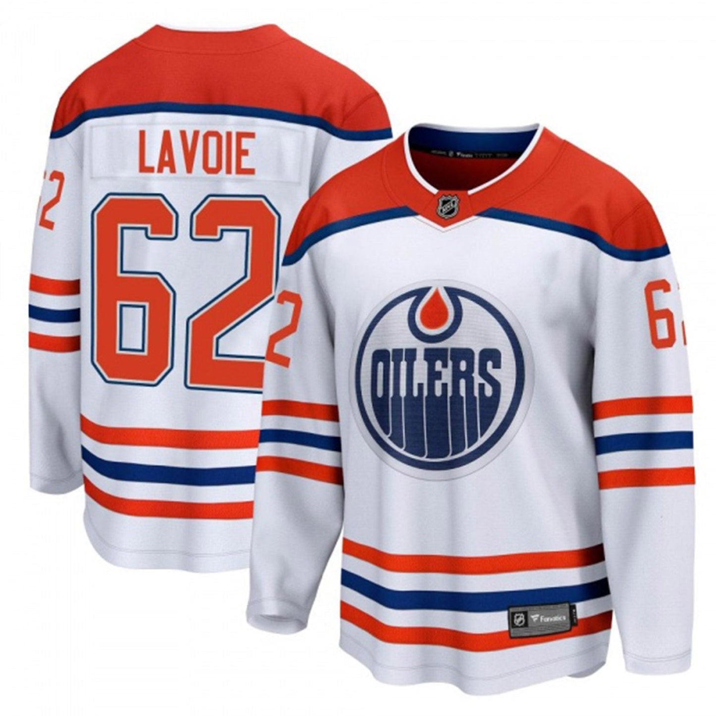 NHL Raphael Lavoie Edmonton Oilers 62 Jersey