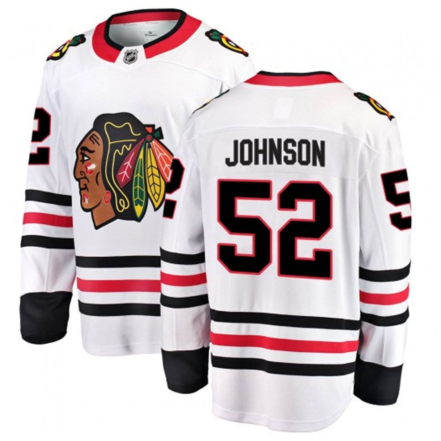 NHL Reese Johnson Chicago Blackhawks 52 Jersey