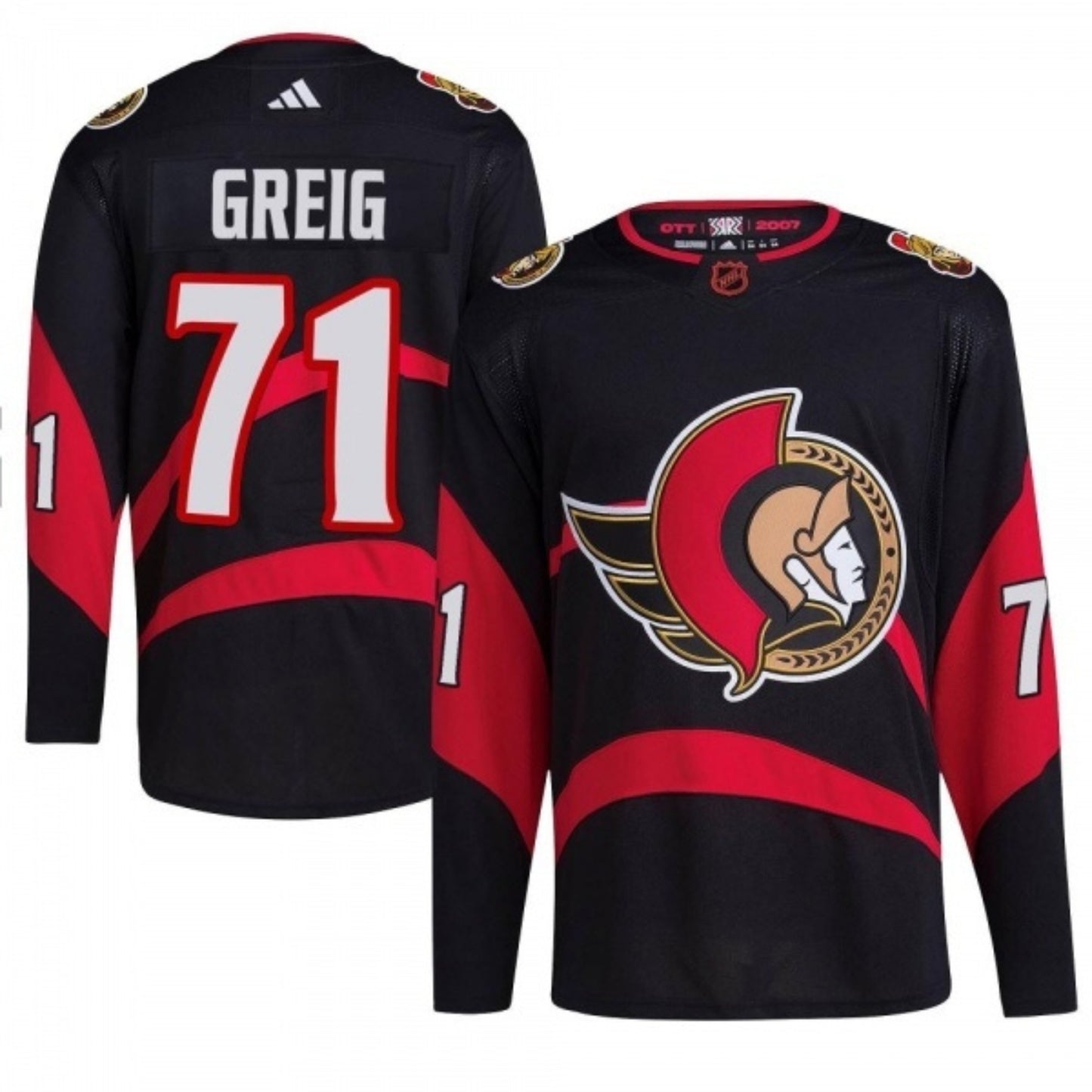 NHL Ridly Greig Ottawa Senators 71 Jersey