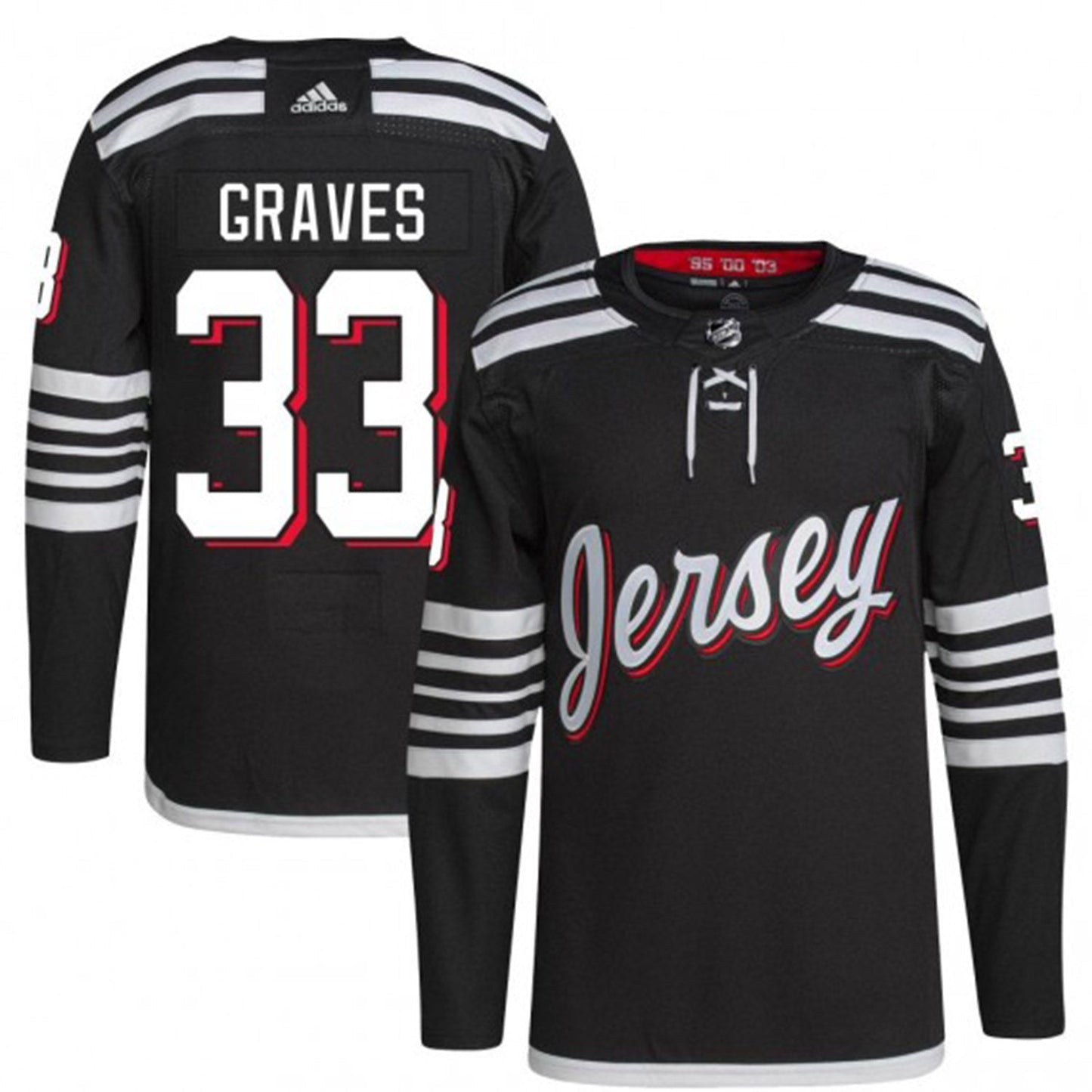 NHL Ryan Graves New Jersey Devils 33 Jersey