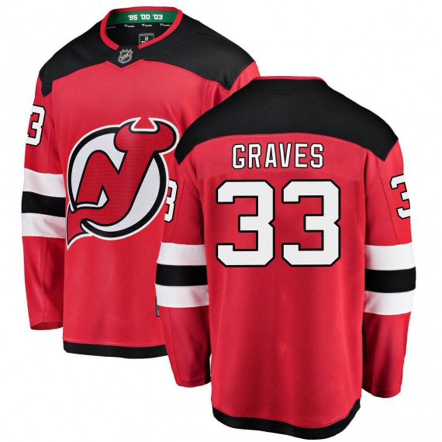 NHL Ryan Graves New Jersey Devils 33 Jersey