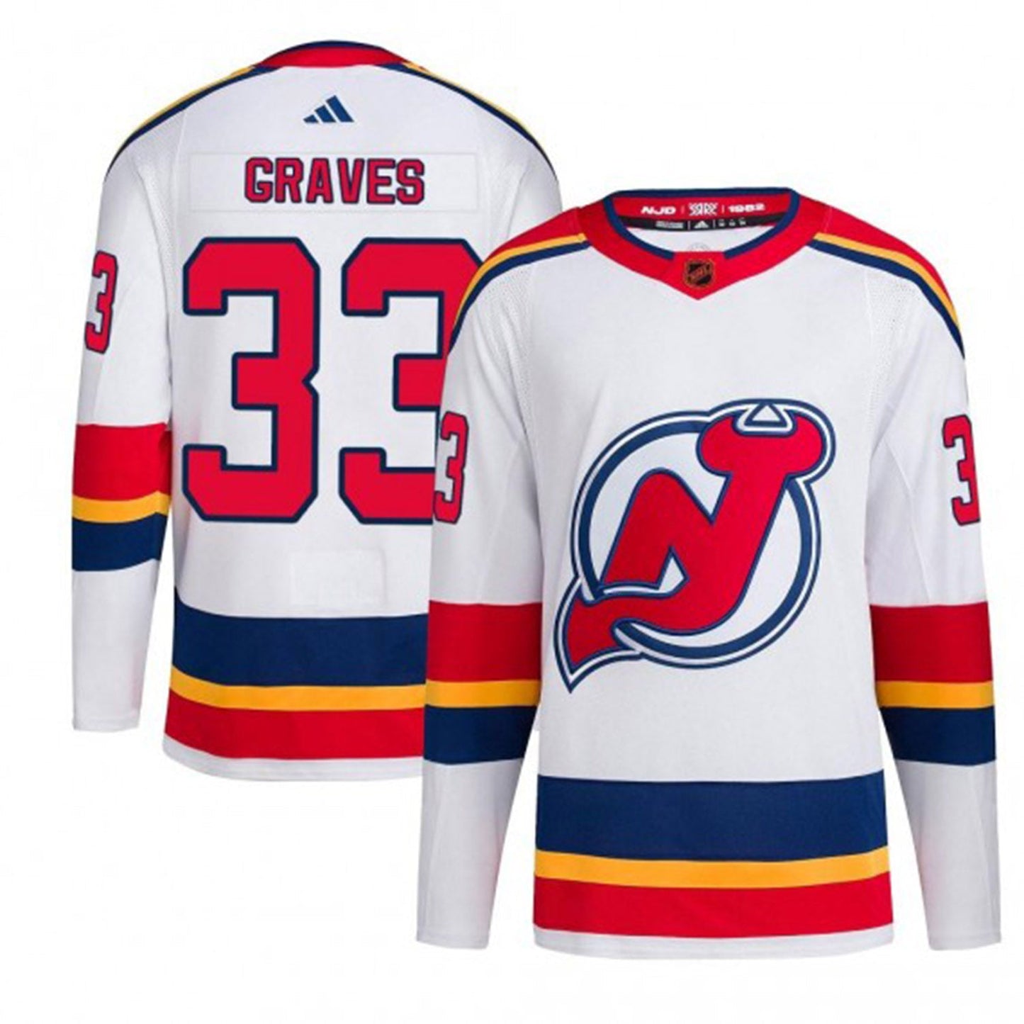 NHL Ryan Graves New Jersey Devils 33 Jersey