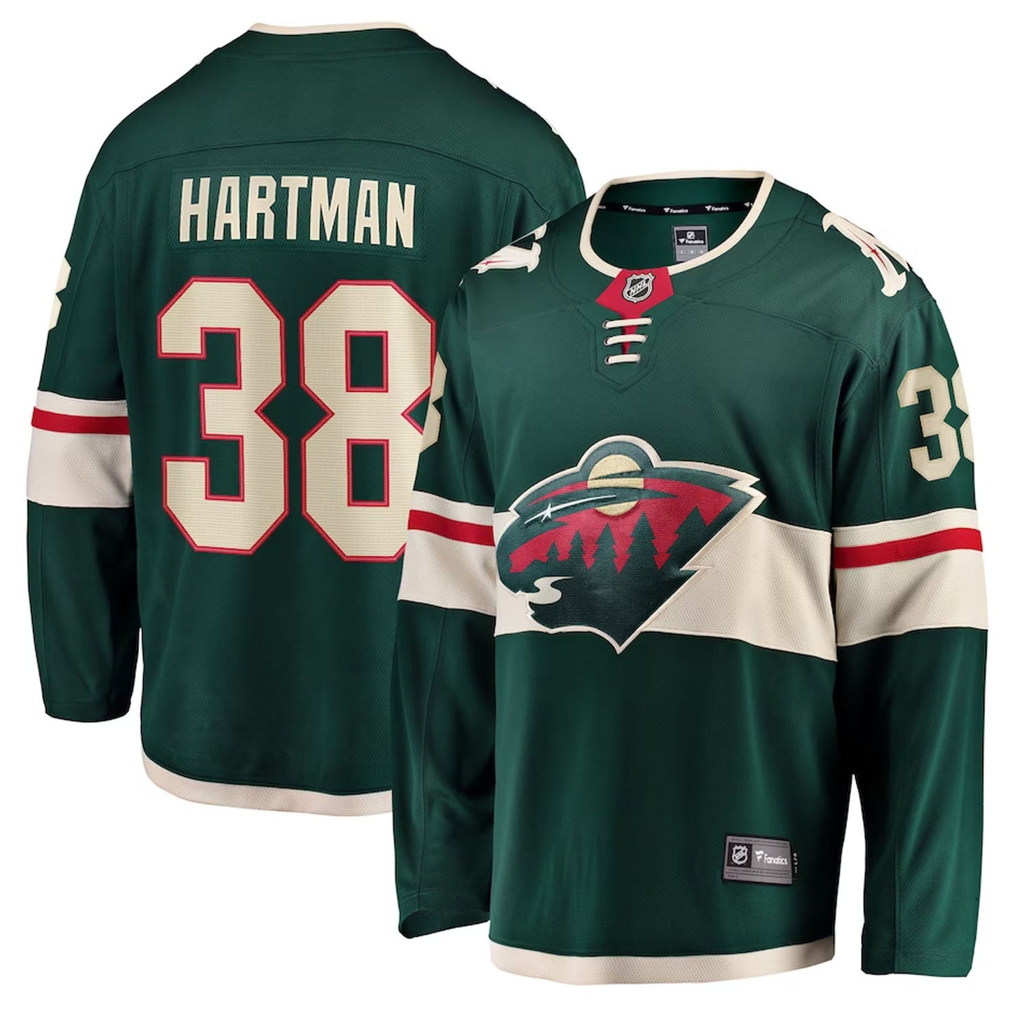 NHL Ryan Hartman Minnesota Wild 38 Jersey