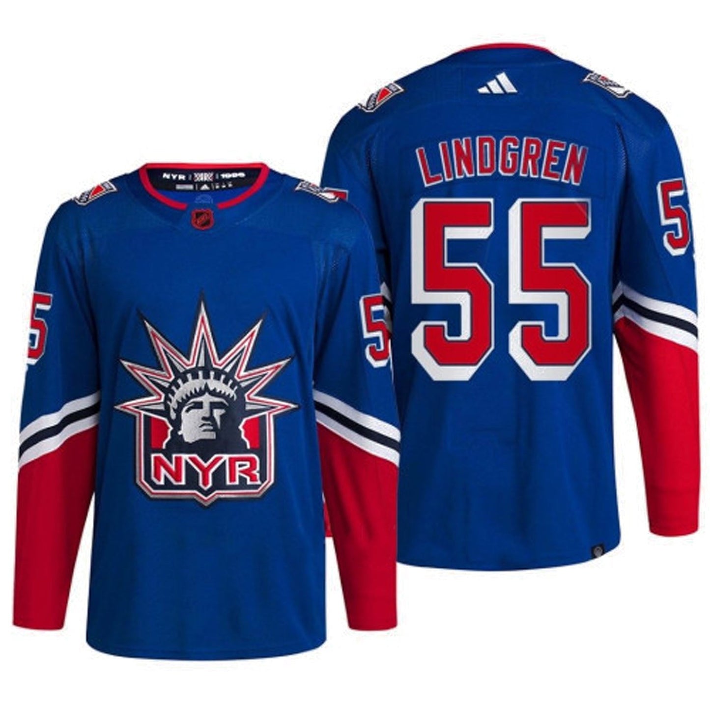 NHL Ryan Lindgren New York Rangers 55 Jersey