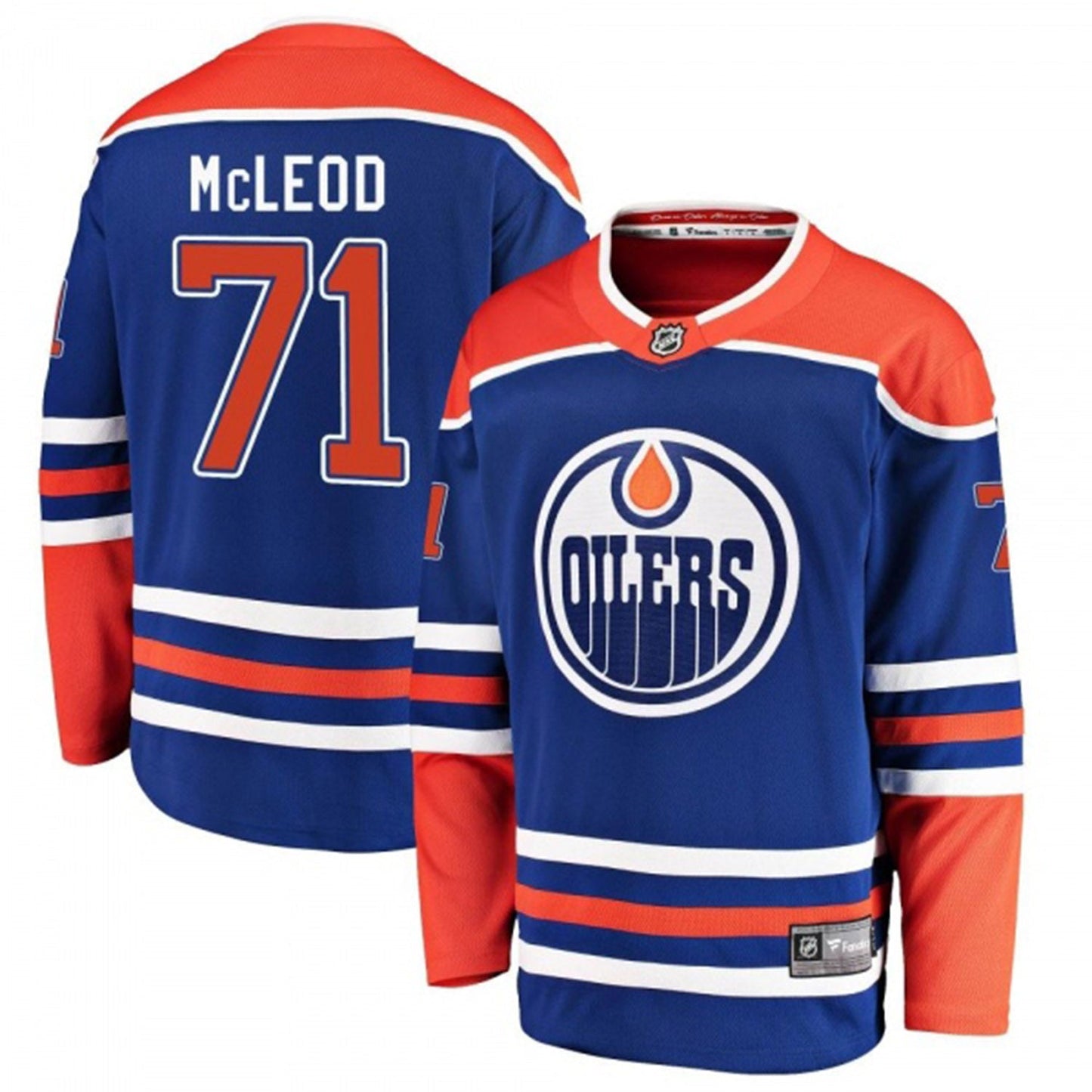 NHL Ryan McLeod Edmonton Oilers 71 Jersey