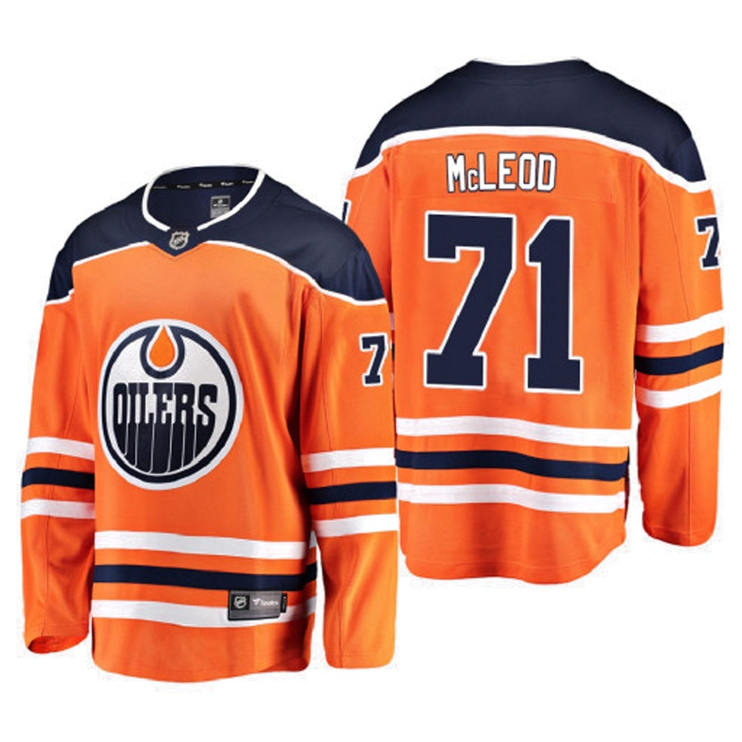 NHL Ryan McLeod Edmonton Oilers 71 Jersey