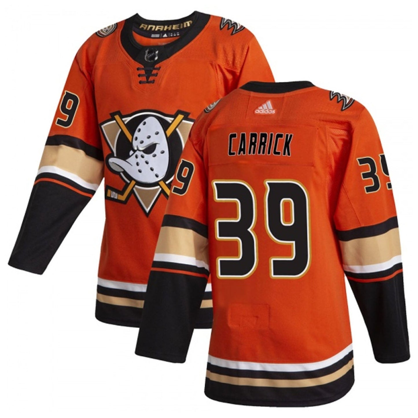 NHL Sam Carrick Anaheim Ducks 39 Jersey