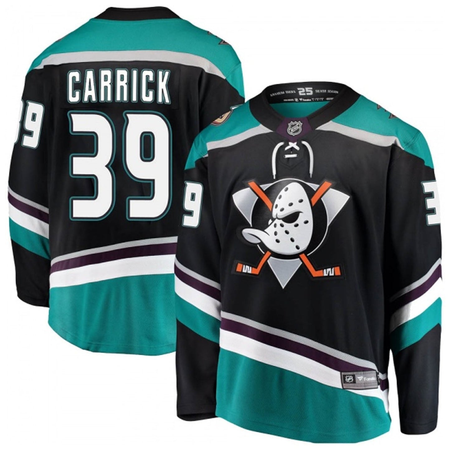 NHL Sam Carrick Anaheim Ducks 39 Jersey