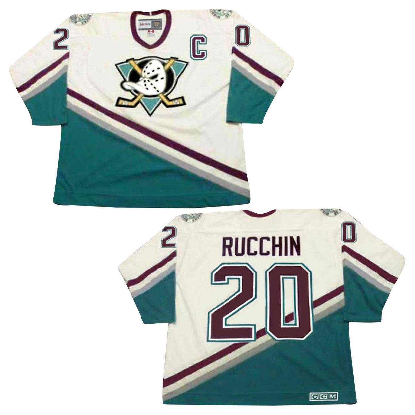 NHL Steve Rucchin Anaheim Mighty Ducks 20 Jersey