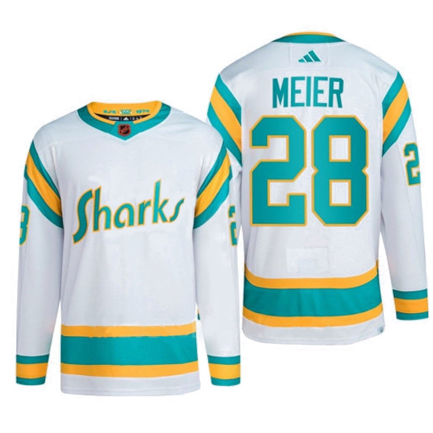 NHL Timo Meier San Jose Sharks 28 Jersey