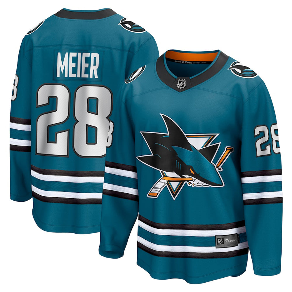 NHL Timo Meier San Jose Sharks 28 Jersey