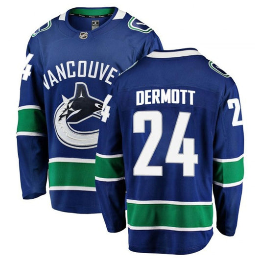 NHL Travis Dermott Vancouver Canucks 24 Jersey