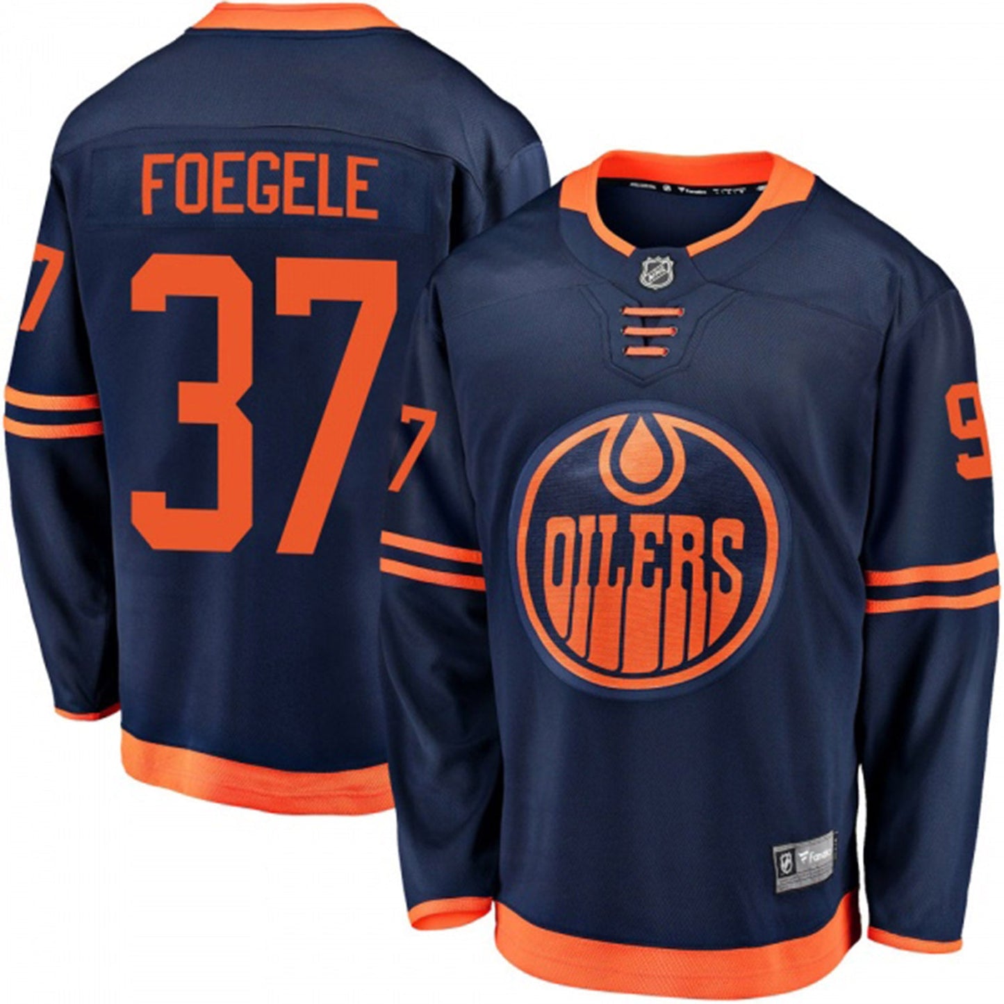 NHL Warren Foegele Edmonton Oilers 37 Jersey