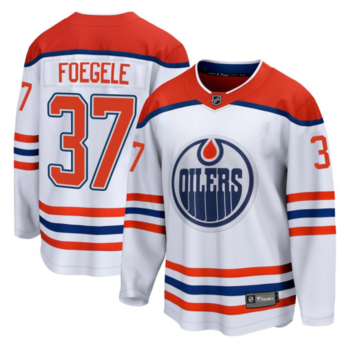 NHL Warren Foegele Edmonton Oilers 37 Jersey