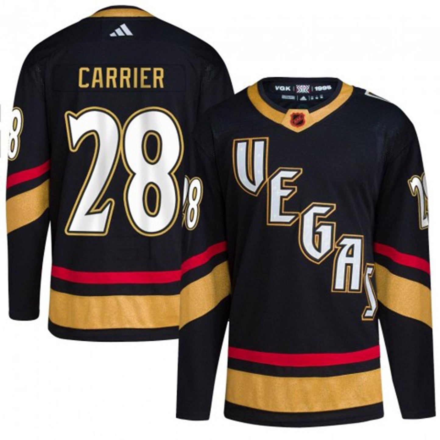 NHL William Carrier Vegas Golden Knights 28 Jersey