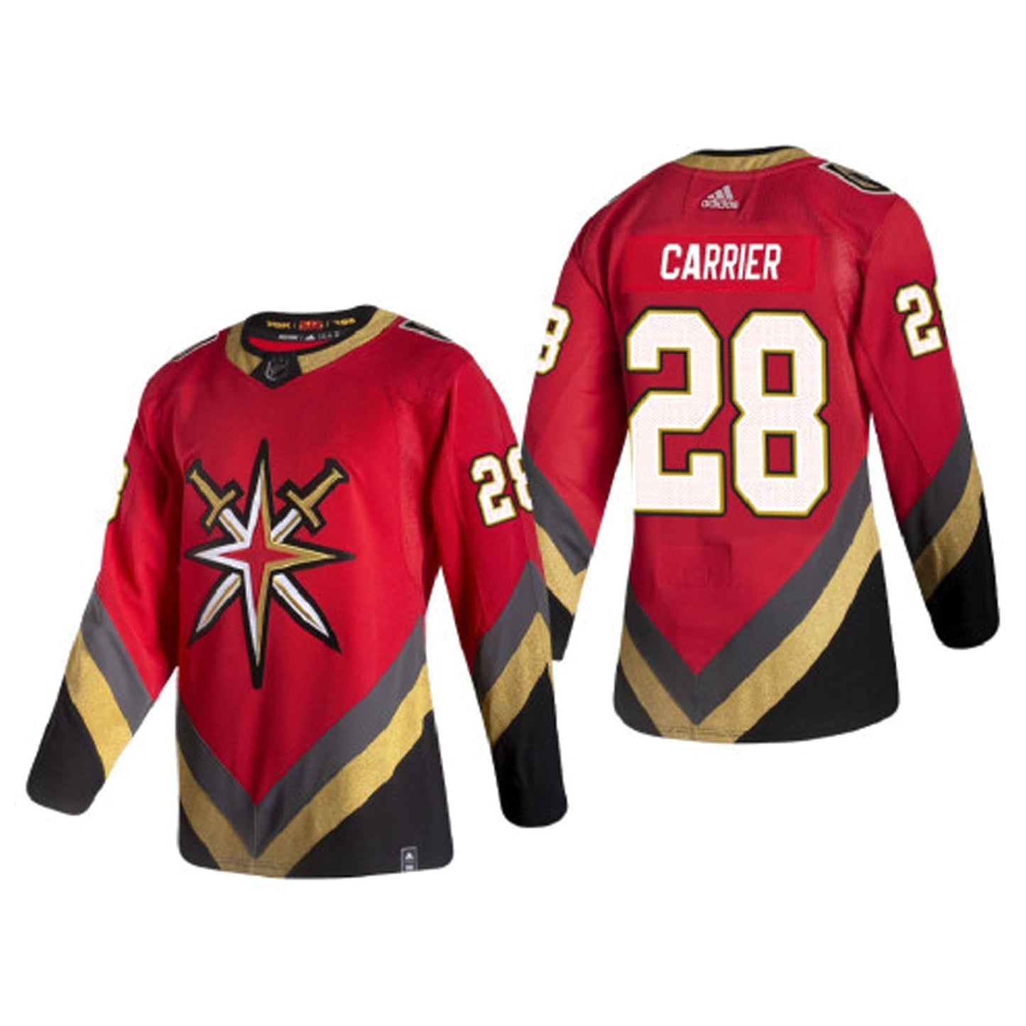 NHL William Carrier Vegas Golden Knights 28 Jersey