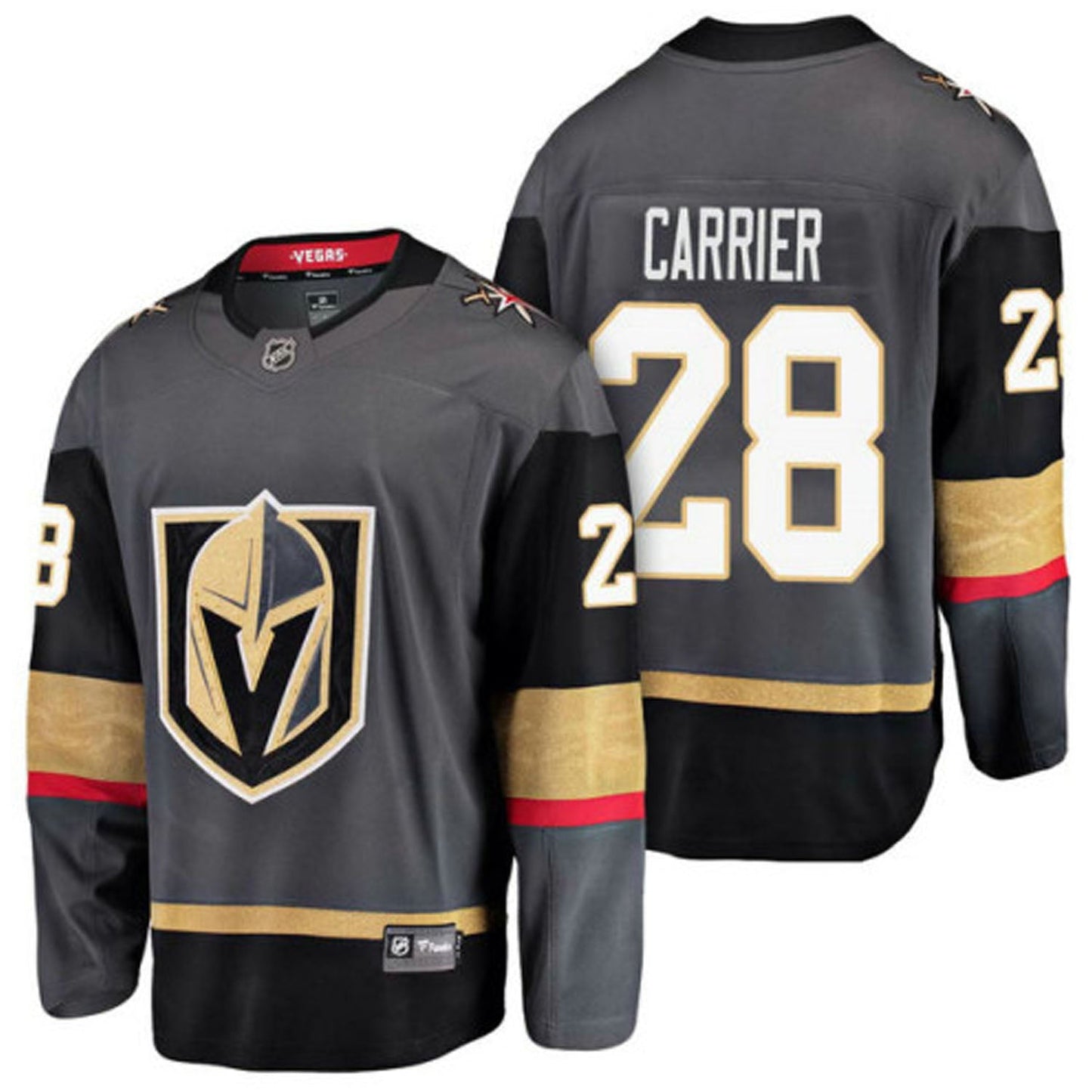 NHL William Carrier Vegas Golden Knights 28 Jersey